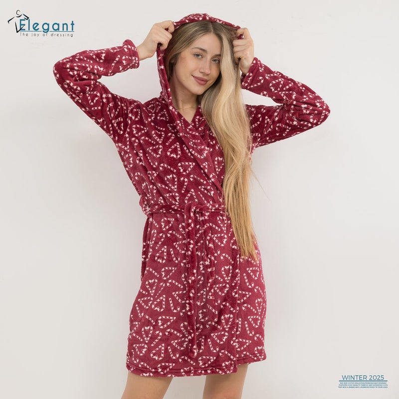 Elegant Polar Mini Robe - Berry Candy - Image 3